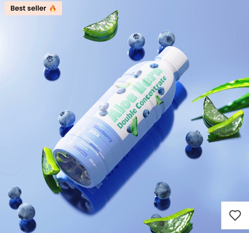 ALOE VERA jus et pulpe avec jus de Myrtille - 675 ml Avec complexe exclusif AV PULP™, vue 2