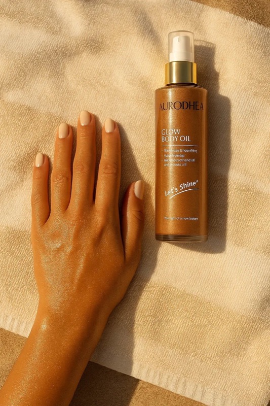 Glow body oil, vue 2