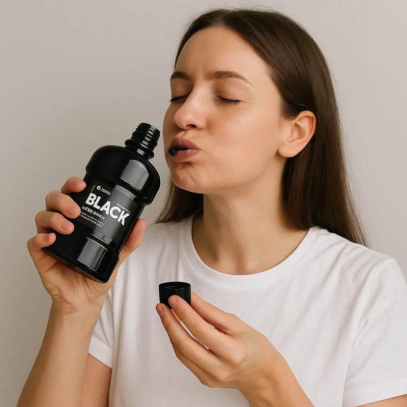 Bain de bouche au charbon actif contre taches superficielles des dents - 80 ml, vue 2