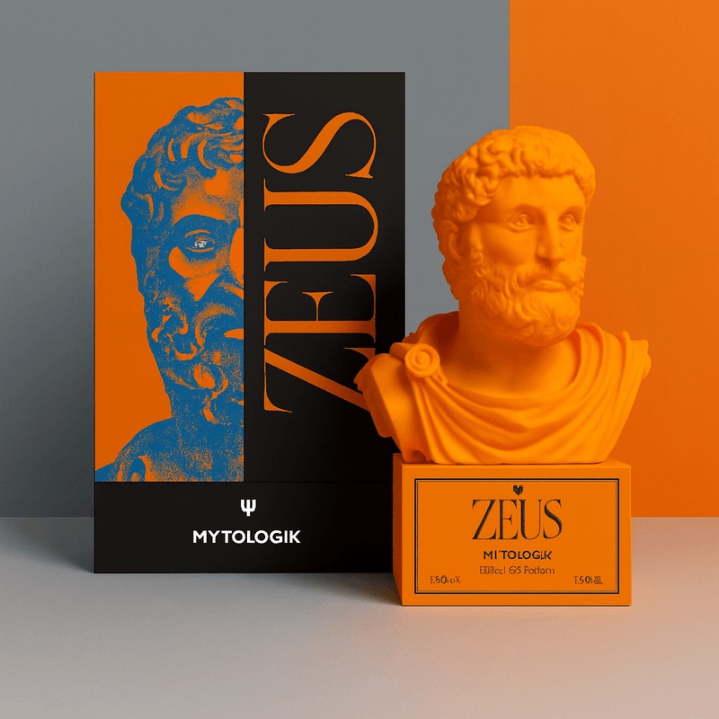 Zeus, parfum de la collection mythologique : flacon et étui